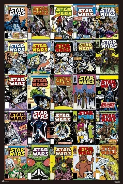 Plagát, Obraz - Star Wars - Covers, (61 x 91.5 cm)