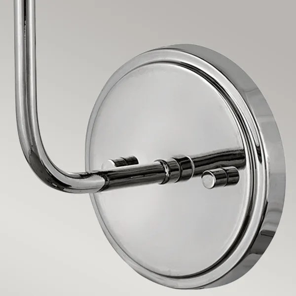 Hinkley HK-CLARKE1-PN-WH - Nástenná lampa CLARKE 1xE27/40W/230V chróm/biela