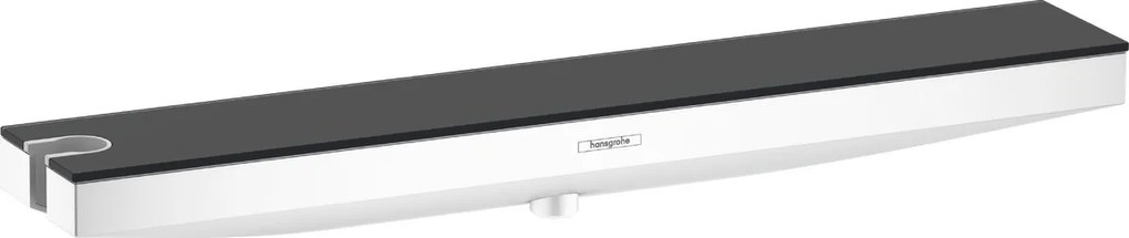 Hansgrohe Rainfinity, nástenná prípojka hadice Porter 500 a polička ĽAVÁ, matná biela, HAN-26843700