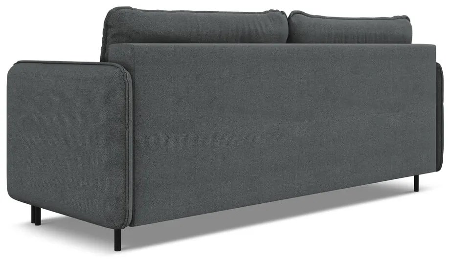 Tmavosivá rozkladacia/s úložným priestorom pohovka 226 cm Luana – Makamii