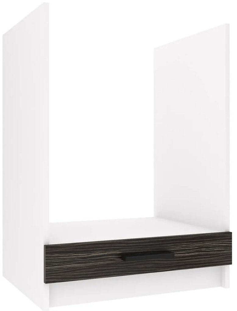 Kuchynská skrinka Belini spodná pre vstavanú rúru 60 cm eben kráľovský bez pracovnej dosky TOR SDP60/0/WT/HK/0/B1