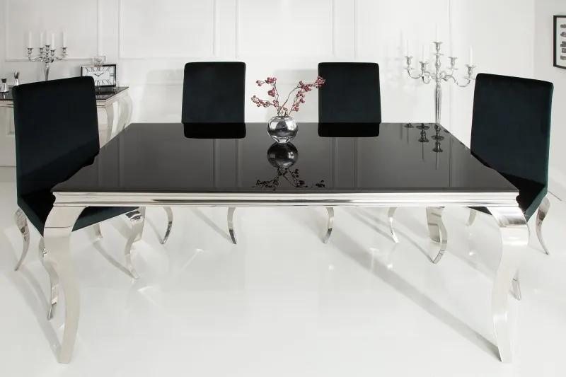 Jedálenský stôl Modern Barock 180cm čierny