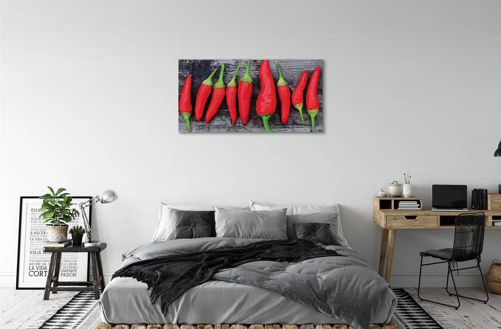 Obraz canvas červené papričky 120x60 cm