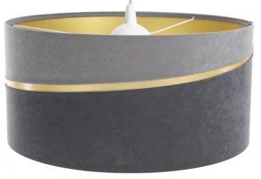 Luster na lanku SWING 1xE27/60W/230V šedá/zlatá