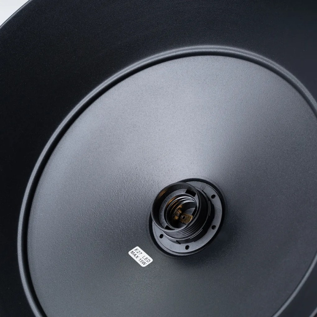 Závesné svietidlo Frika, 1x čierne kovové tienidlo