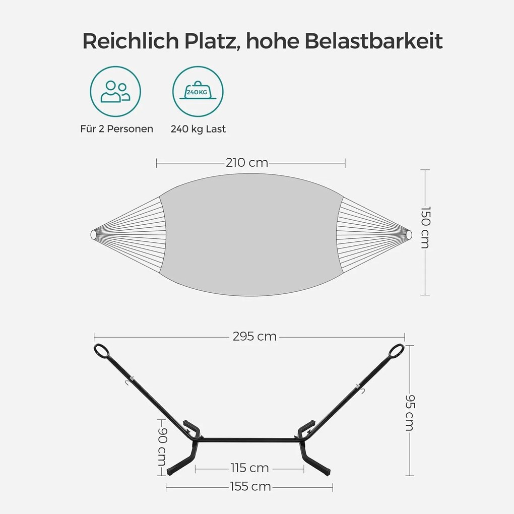 Hojdacia sieť so stojanom, 5 nastaviteľných výšok, béžová farba