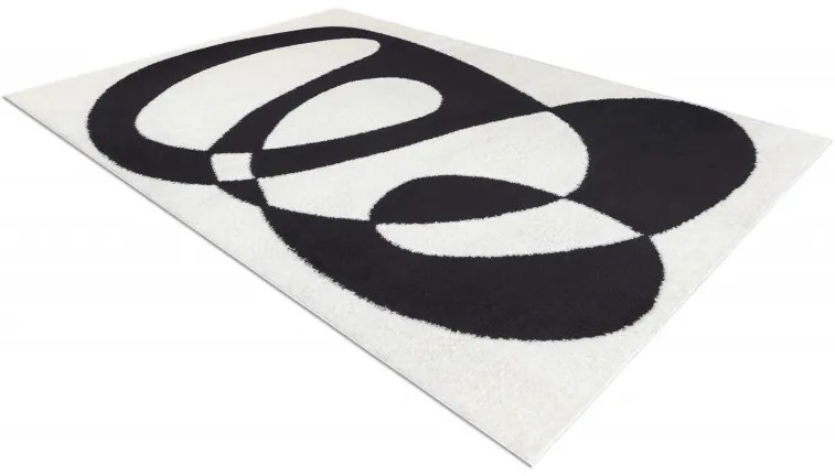 Dywany Łuszczów Kusový koberec Mode 8531 abstract cream/black - 160x220 cm