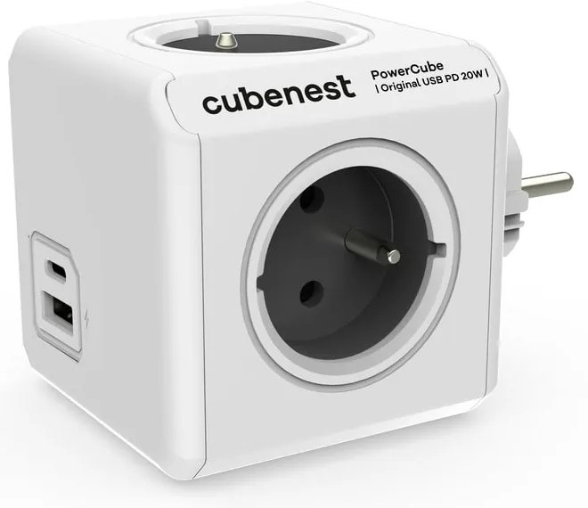 Rozbočovacia zásuvka PowerCube Original USB – Cubenest