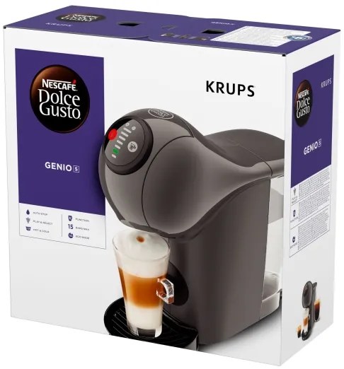 Krups - Kávovar na kapsule NESCAFÉ DOLCE GUSTO GENIO S 1500W antracit