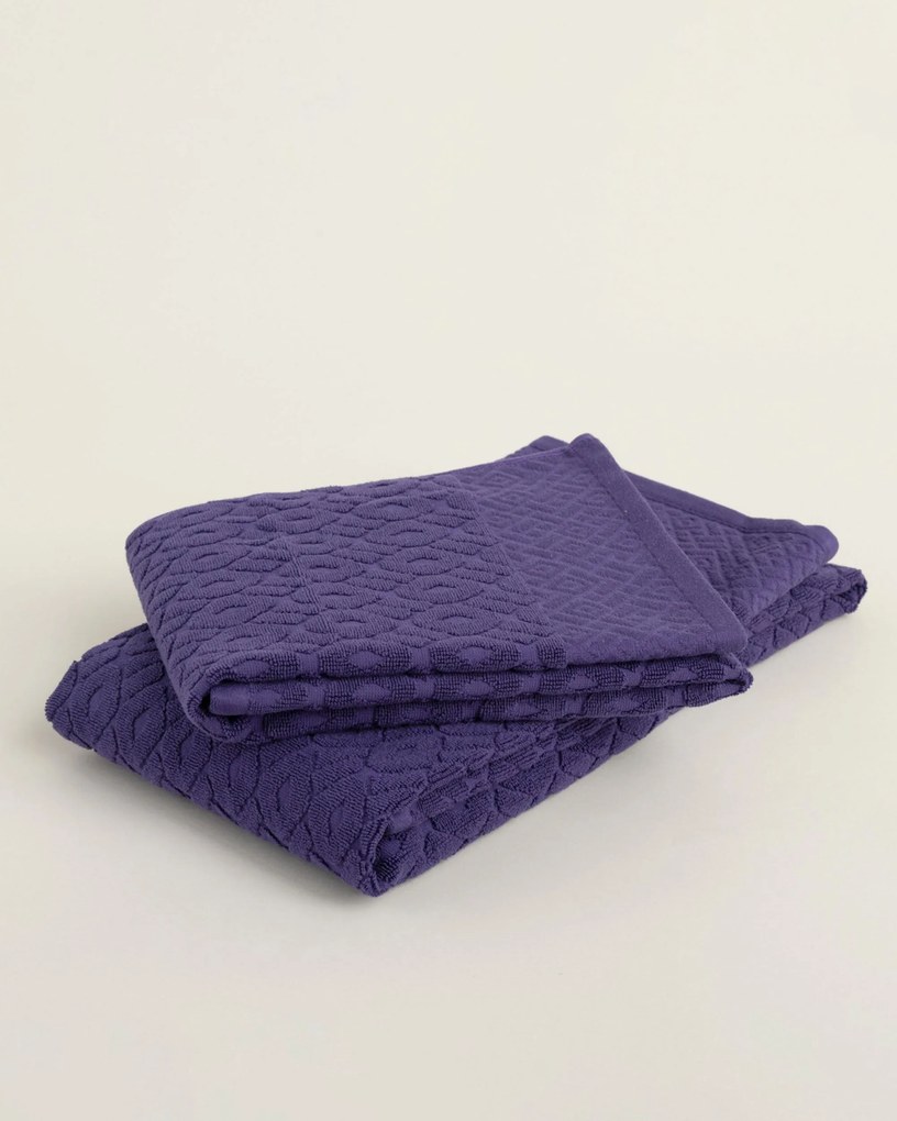 Uterák Lattice 50x90 cm deep violet