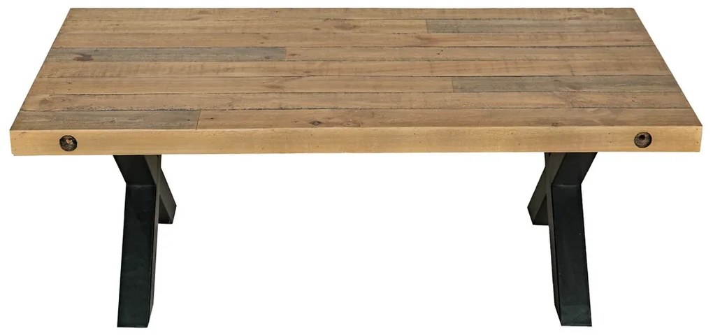 Dizajnový konferenčný stolík Thunder 110 cm prírodný - borovica - Skladom na SK