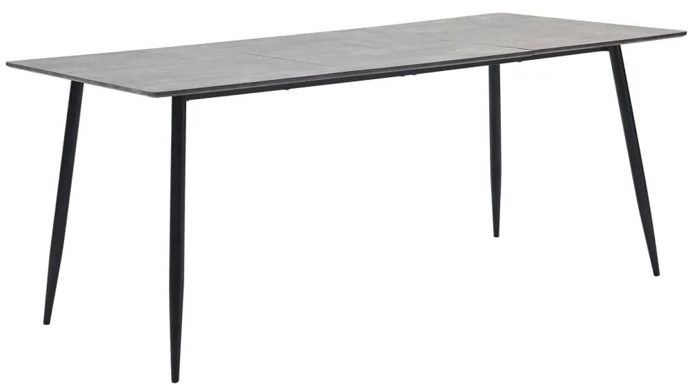 Jedálenský stôl, sivý 200x100x75 cm, MDF