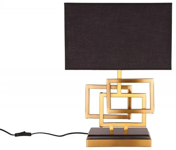 Zlatá stolová lampa Leonor 56cm