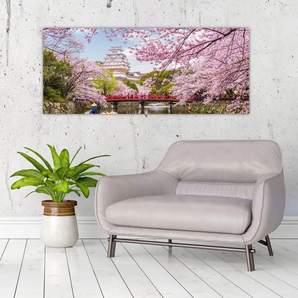 Obraz japonskej čerešne (120x50 cm)