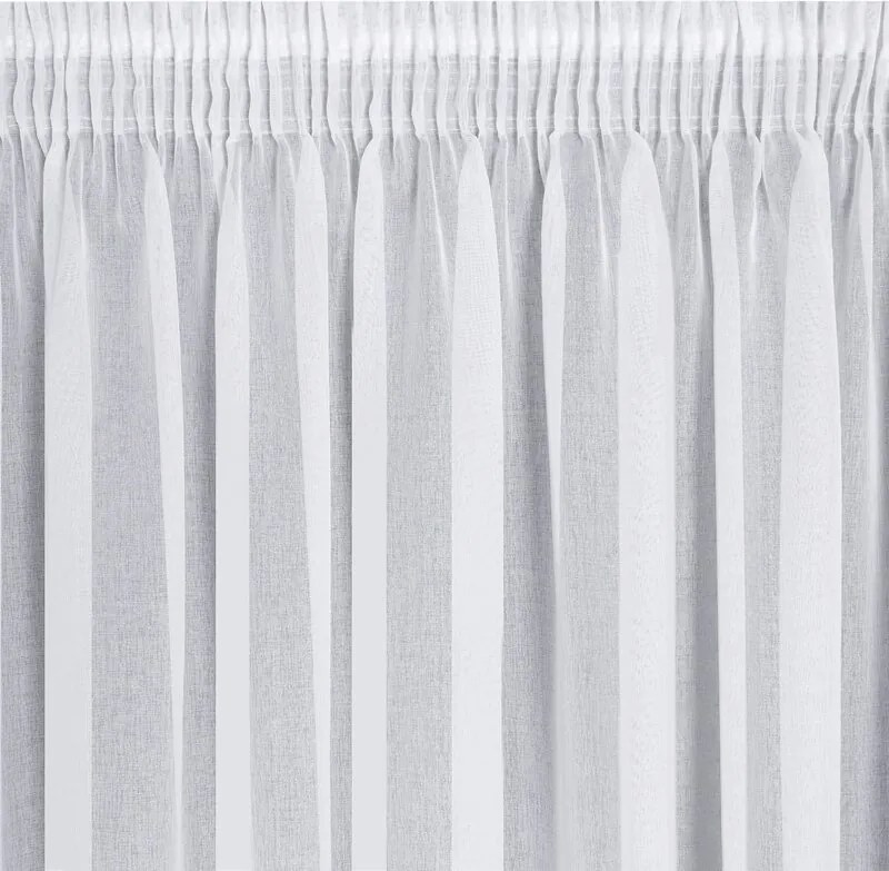 Dekorstudio Záclona ELPIDIA s riasiacou páskou 350 x 150 cm – biela