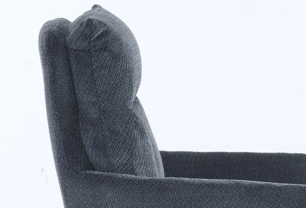 Jedálenská stolička Stephanie, tmavo šedá látka