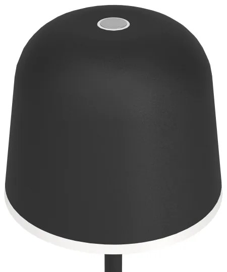 Eglo 900457-LED Stmievateľná vonkajšia lampa MANNERA 2,2W/5V 1800 mAh čierna IP54
