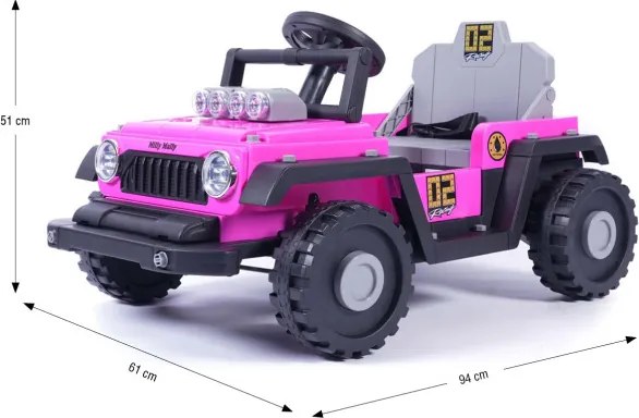Elektrické autíčko Prime 2v1 ružové