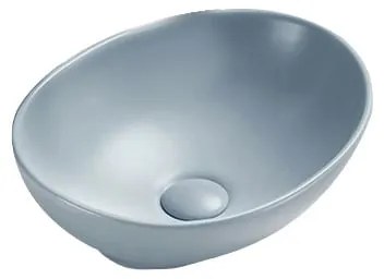 Mexen Elza, umývadlo na dosku 40 x 33 cm, šedo-modrá matná, 21014069
