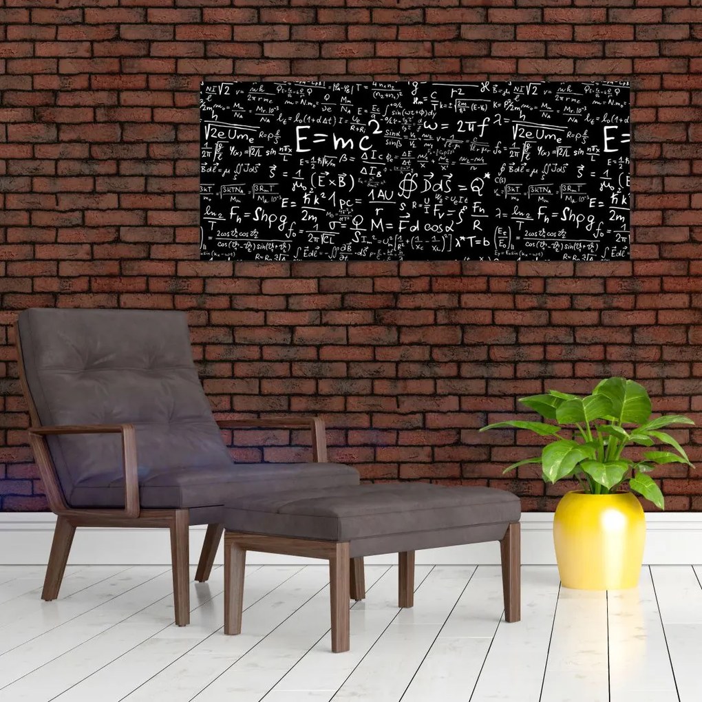 Obraz - Matematika (120x50 cm)