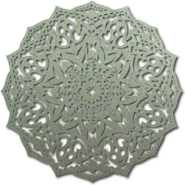 Drevená mandala na stenu - CIRCEL: Preglejka Topoľ - Honey 3071 30 cm 4017-101862 PR0373