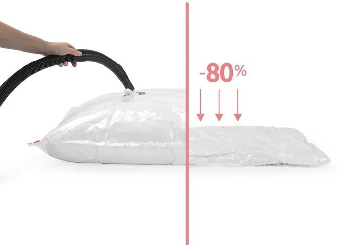 Vákuové úložné vrecká 70 l + 120 l, číra