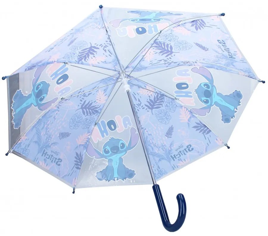 Detský transparentný dáždnik Lilo & Stitch