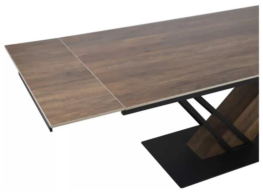 Jedálenský stôl Michel II 180 x 90 cm, dub / čierna