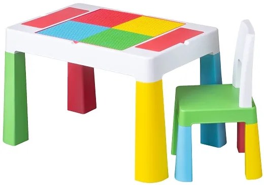 TEGA-BABY Stolík so stoličkou MULTIFUN multicolor