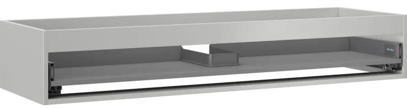 Mexen Box-A, závesná skrinka, 140 cm, 1 zásuvka, sivá matná, 91AX0-1400-235-1-62