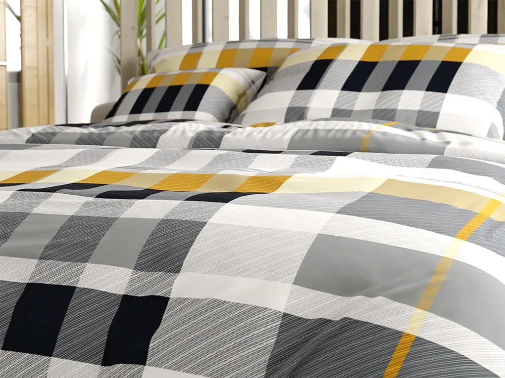 Obliečky z mikrovlákna GREY LINE sivé Rozmer obliečky: 70 x 90 cm | 140 x 200 cm