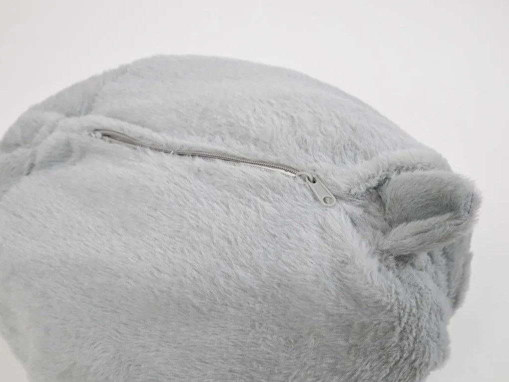 Plyšový ŠKREČOK s detskou dekou vo vnútri, sivý