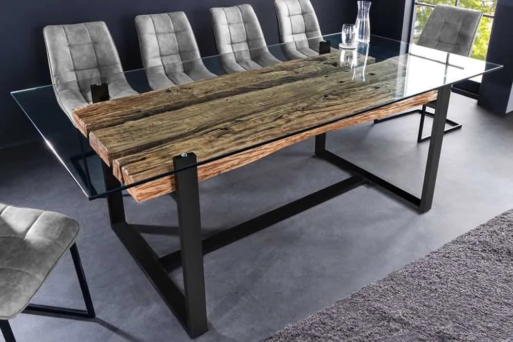 Dizajnový jedálenský stôl Shark II 220 cm teak