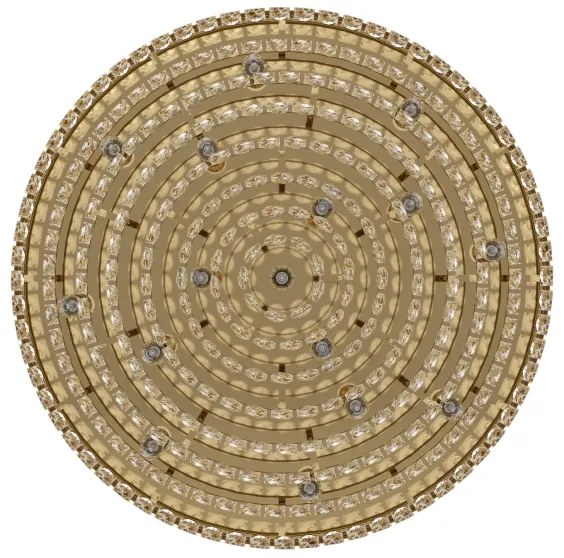 Eglo 39459 - Stropné svietidlo VALPARAISO 16xE14/40W/230V zlatá