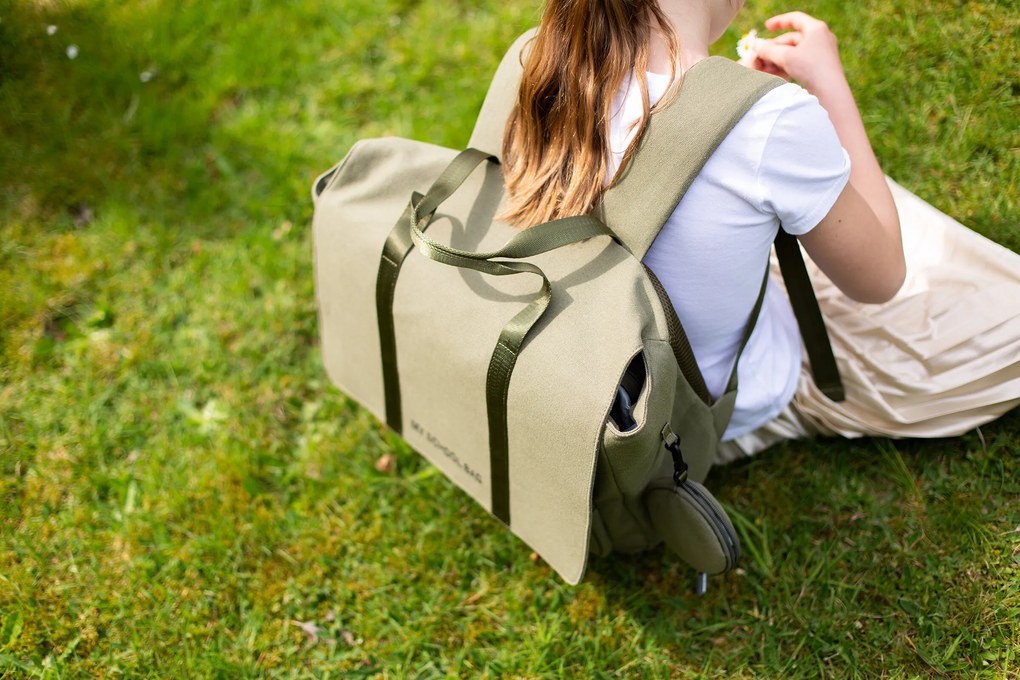 Školská taška Canvas Khaki