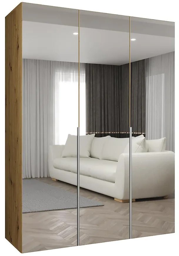 Skriňa Alicante III 150 artisan strieborný