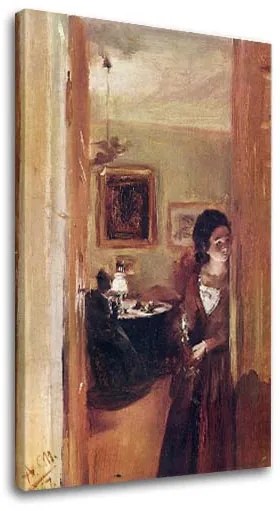Obraz na plátne Adolf Menzel - Obývačka s umelcovou sestrou | rôzne rozmery