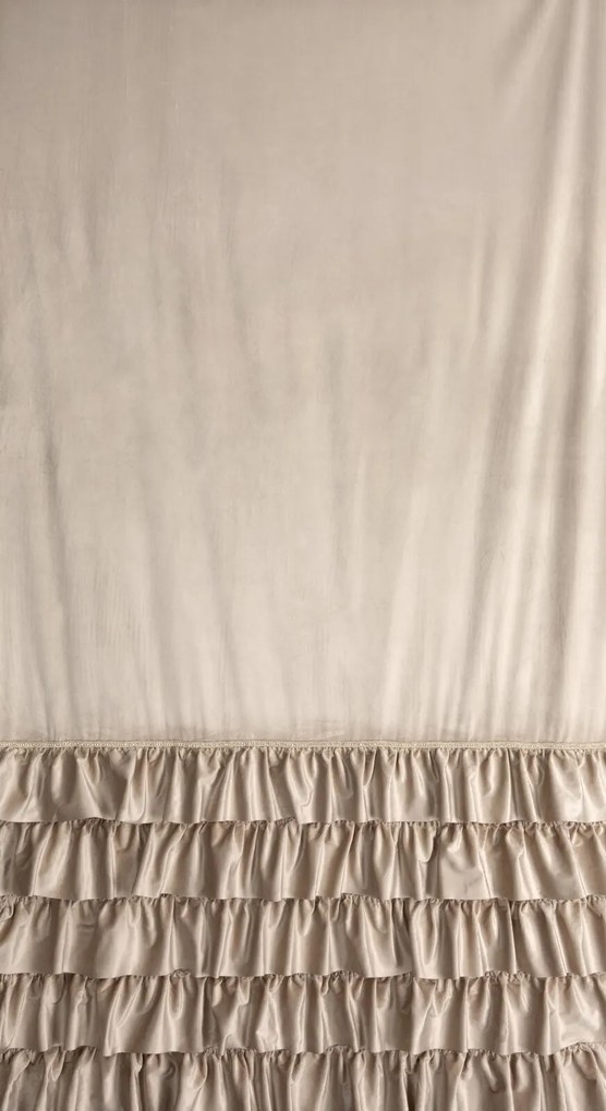 ZATEMŇOVACÍ ZÁVES NA KRÚŽKOCH CARLI 140X250 CM BÉŽOVÁ