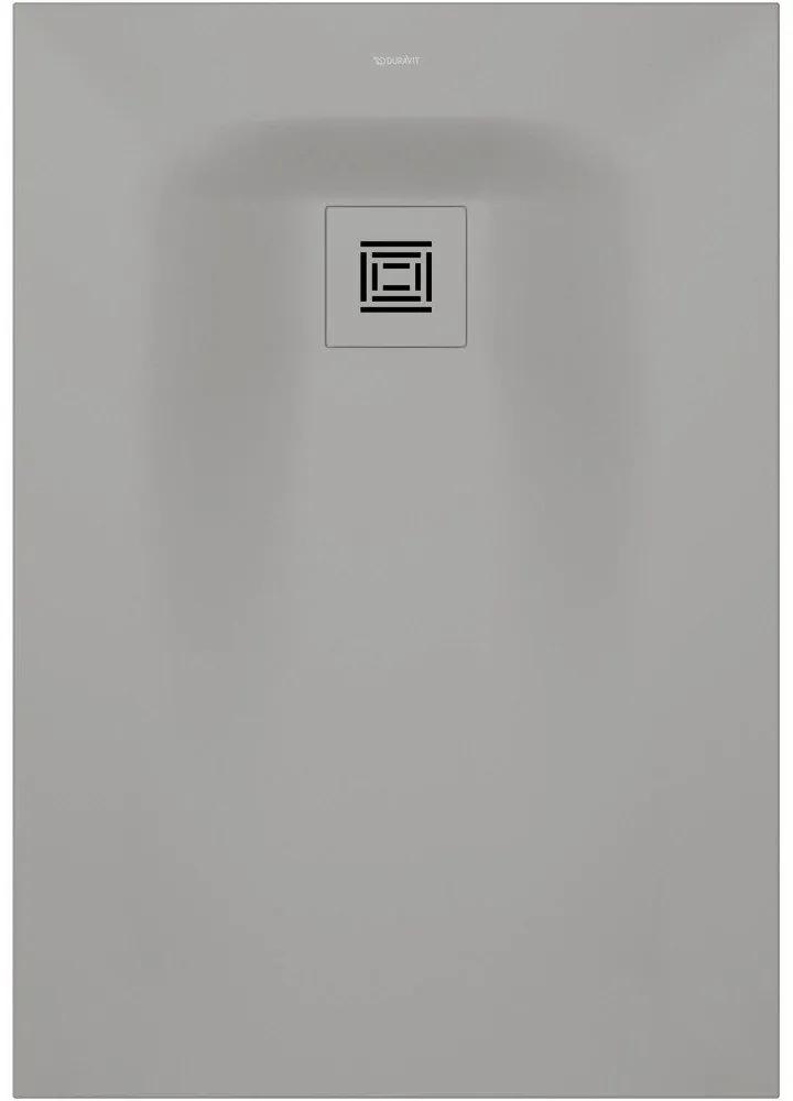 DURAVIT Sustano obdĺžniková sprchová vanička z materiálu DuraSolid, Antislip, 1000 x 700 x 30 mm, svetlo šedá matná, 720272630000000