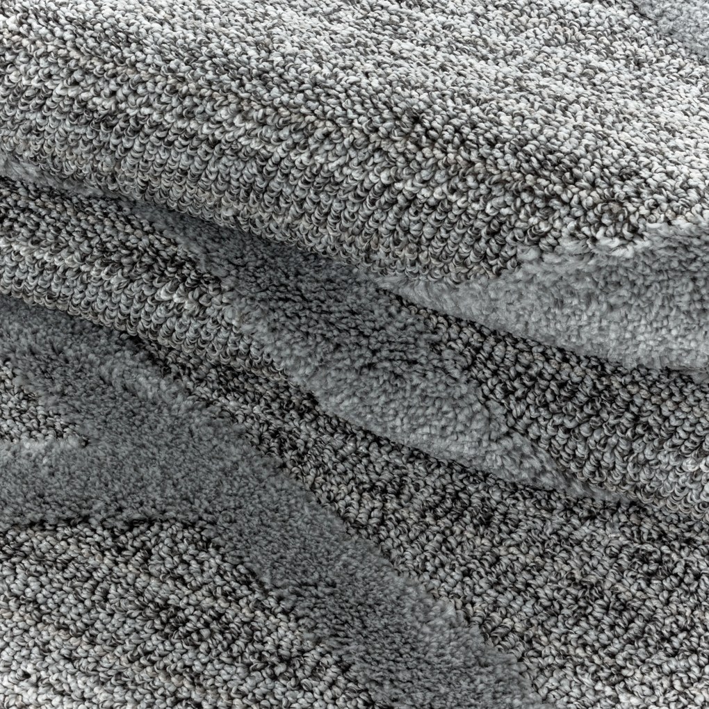 Ayyildiz Kusový koberec PISA 4706, Okrúhly, Sivá Rozmer koberca: 120 cm KRUH
