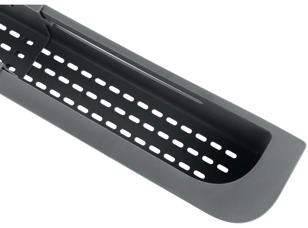 Sivý plastový teleskopický odkvapkávač do drezu 49,5x8,5 cm Fino – Wenko