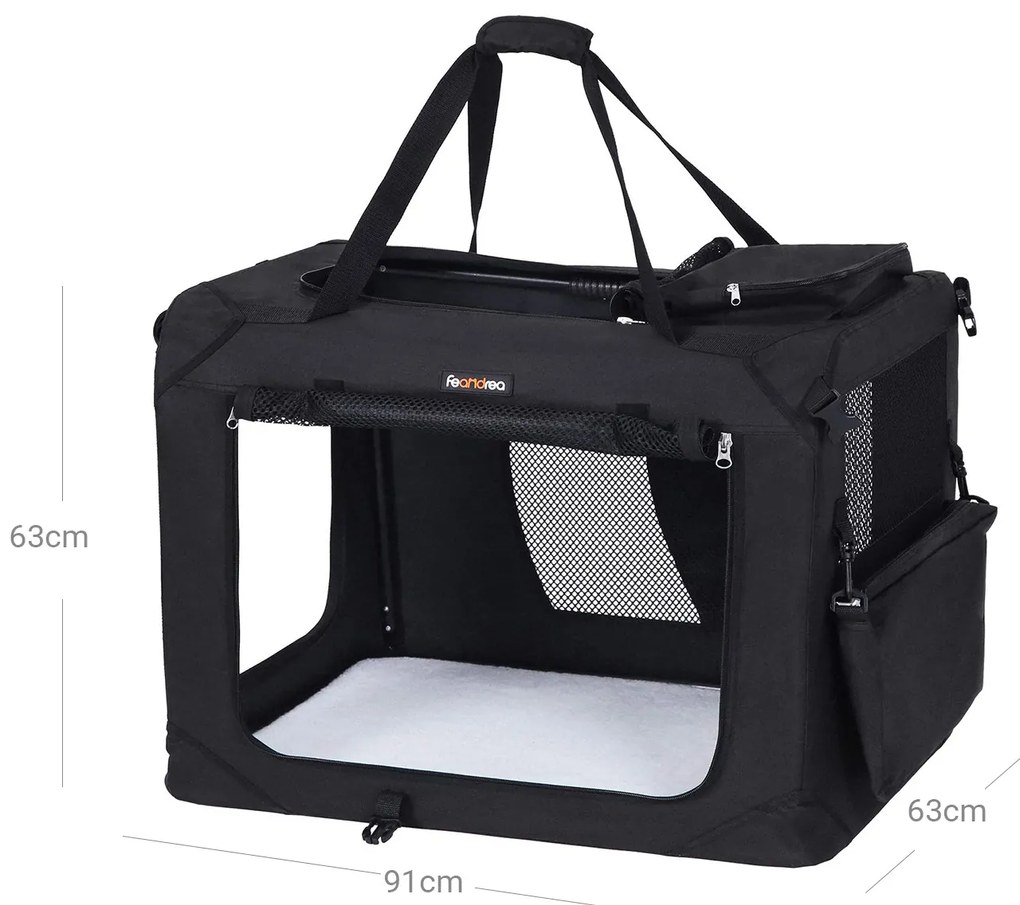 Přepravní taška pro psy XXL LURO černá