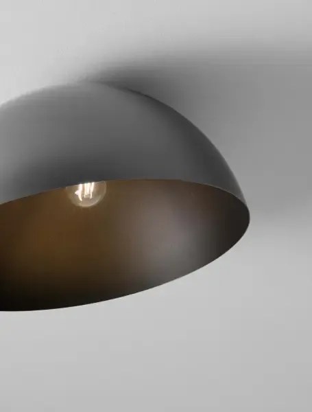 LED čierne dizajnové stropné svietidlo Onia 50