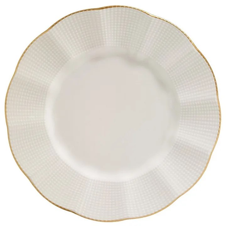 Porcelánová sada 24 ks talířů Creamy Gold bílá/zlatá
