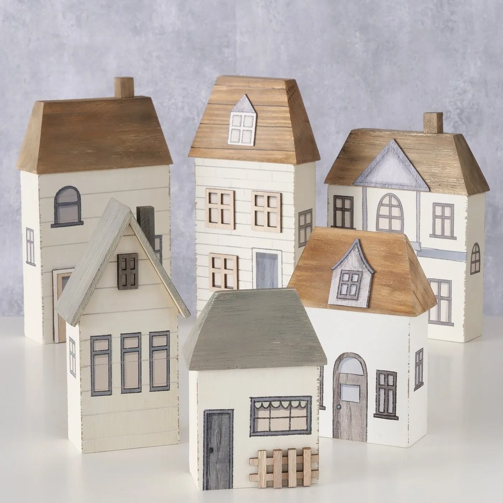 Drevené domčeky Bergström - sada 2ks Variant: Sada 1
