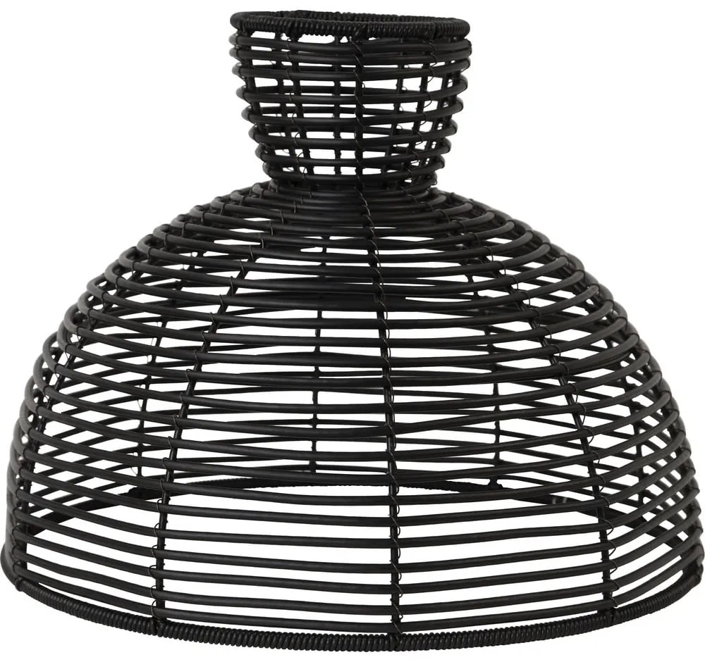 Čierne vonkajšie tienidlo pre stropné svietidlo Star Trading Runde, ø 37,5 cm