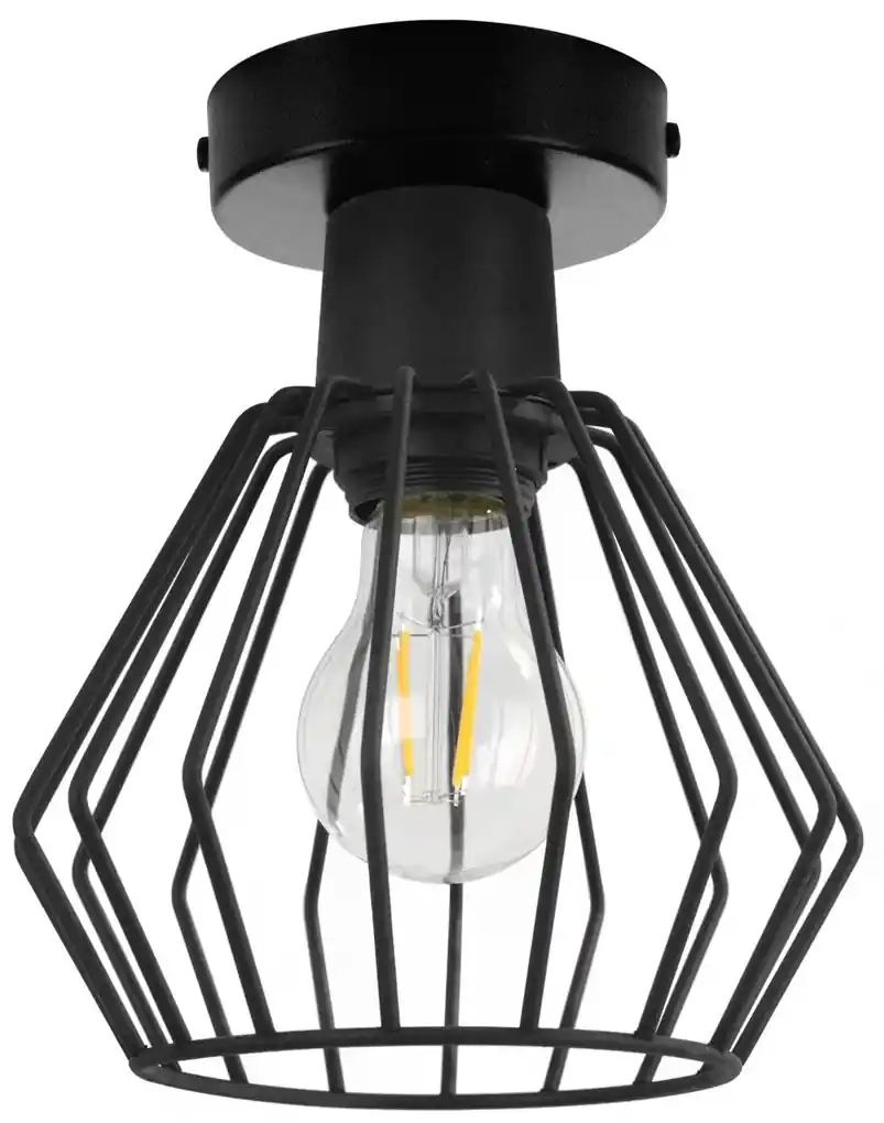 Light Home Stropné svietidlo NUVOLA 2, 1x čierne drôtené tienidlo | BIANO