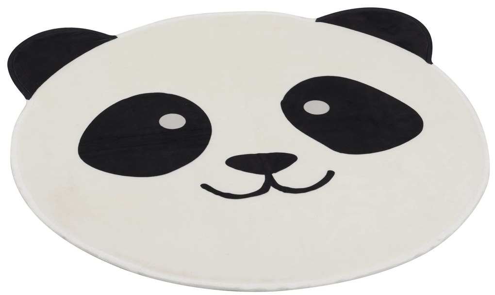 Čierno-biely koberček Panda - 70*67 cm
