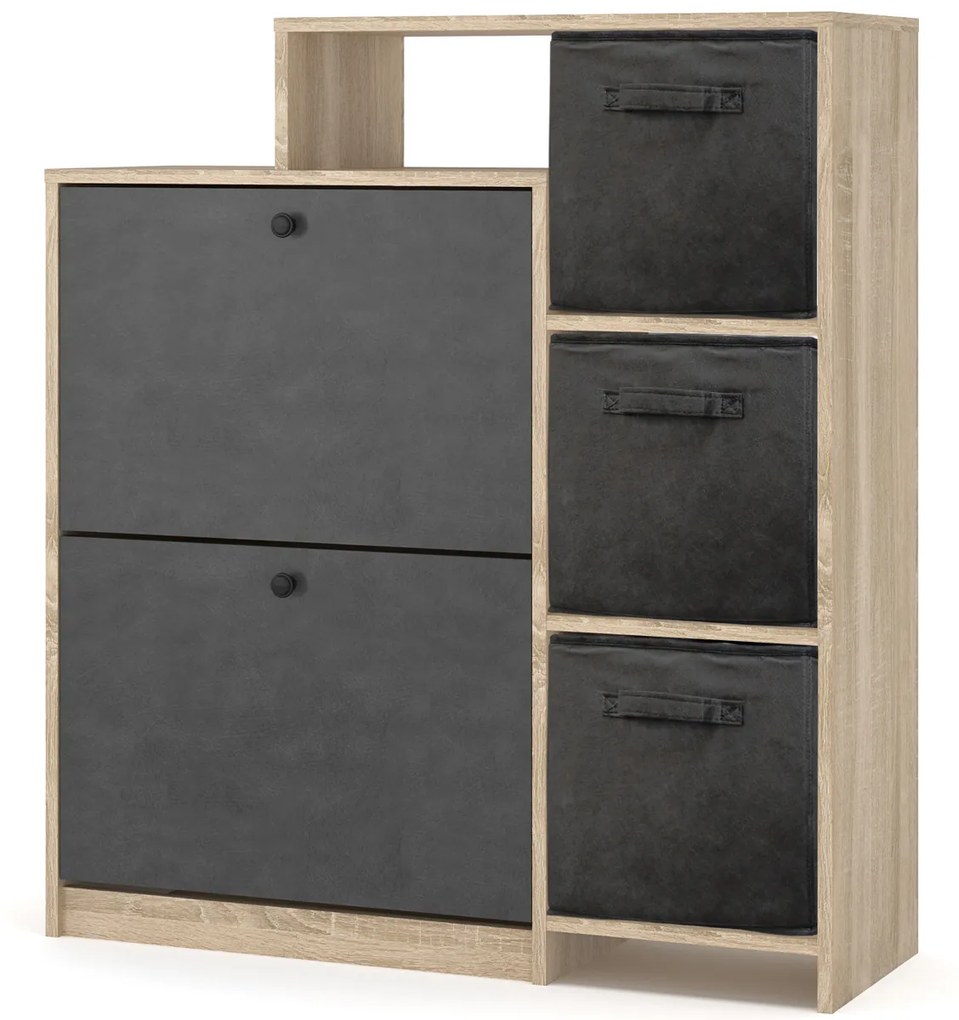 Skladací úložný box Catamo - čierna