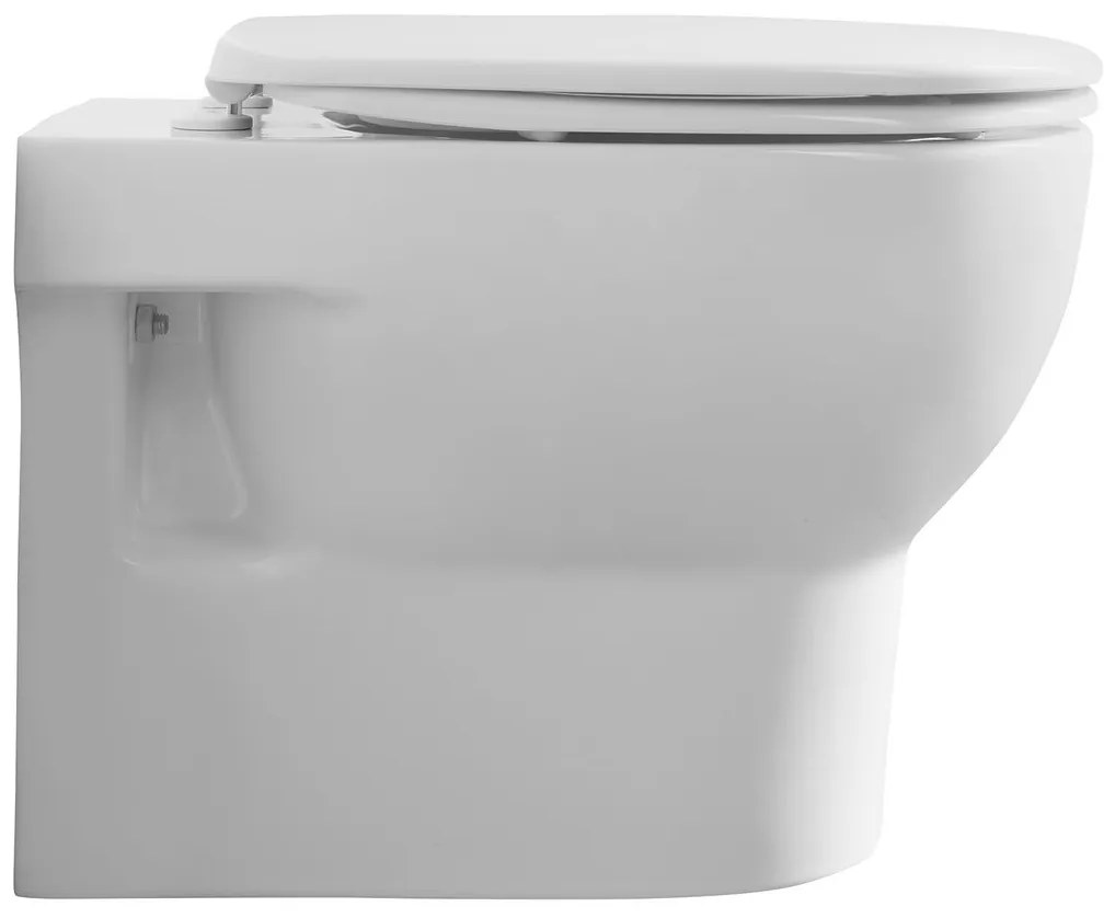 Aqualine, ABSOLUTE závesná WC misa, Rimless, 50x35 cm, biela, 10AB02002